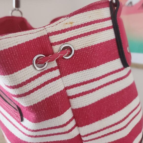 Vintage Dana Buchman Woven Faux Leather Tote Bag - Picture 6 of 11